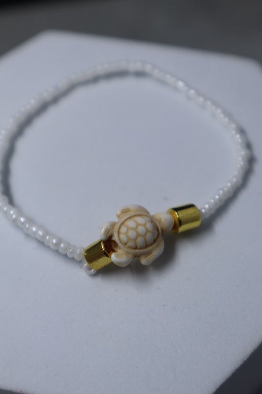 Turtle and Pearl Bracelet